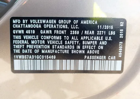 1VWBS7A31GC015469
